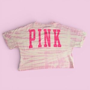 PINK Victoria's Secret Pink Tie-Dye Crop Top